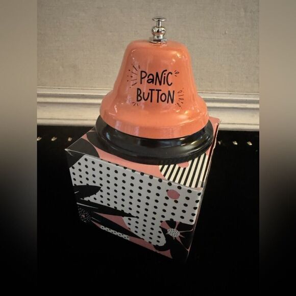 Panic Button Funny Bell/Desk Top Bell Ringer NIB - Picture 1 of 5